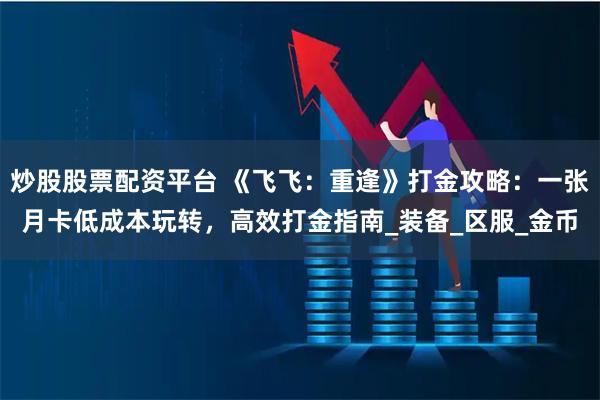 炒股股票配资平台 《飞飞：重逢》打金攻略：一张月卡低成本玩转，高效打金指南_装备_区服_金币